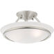 Newburgh 2 Light 12 inch Brushed Nickel Semi-Flush Mount Ceiling Light