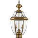 Monterey 2 Light 22 inch Antique Brass Outdoor Post Top Lantern 