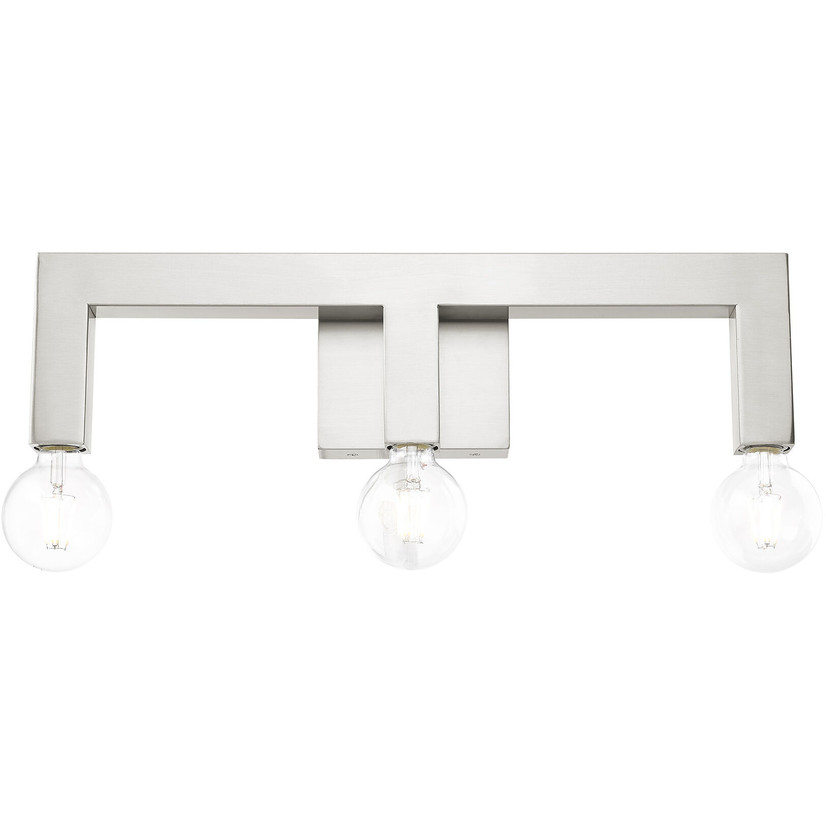 Solna 3 Light 22 inch Brushed Nickel Vanity Sconce Wall Light