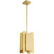 Varick 1 Light 7 inch Satin Brass Mini Pendant Ceiling Light