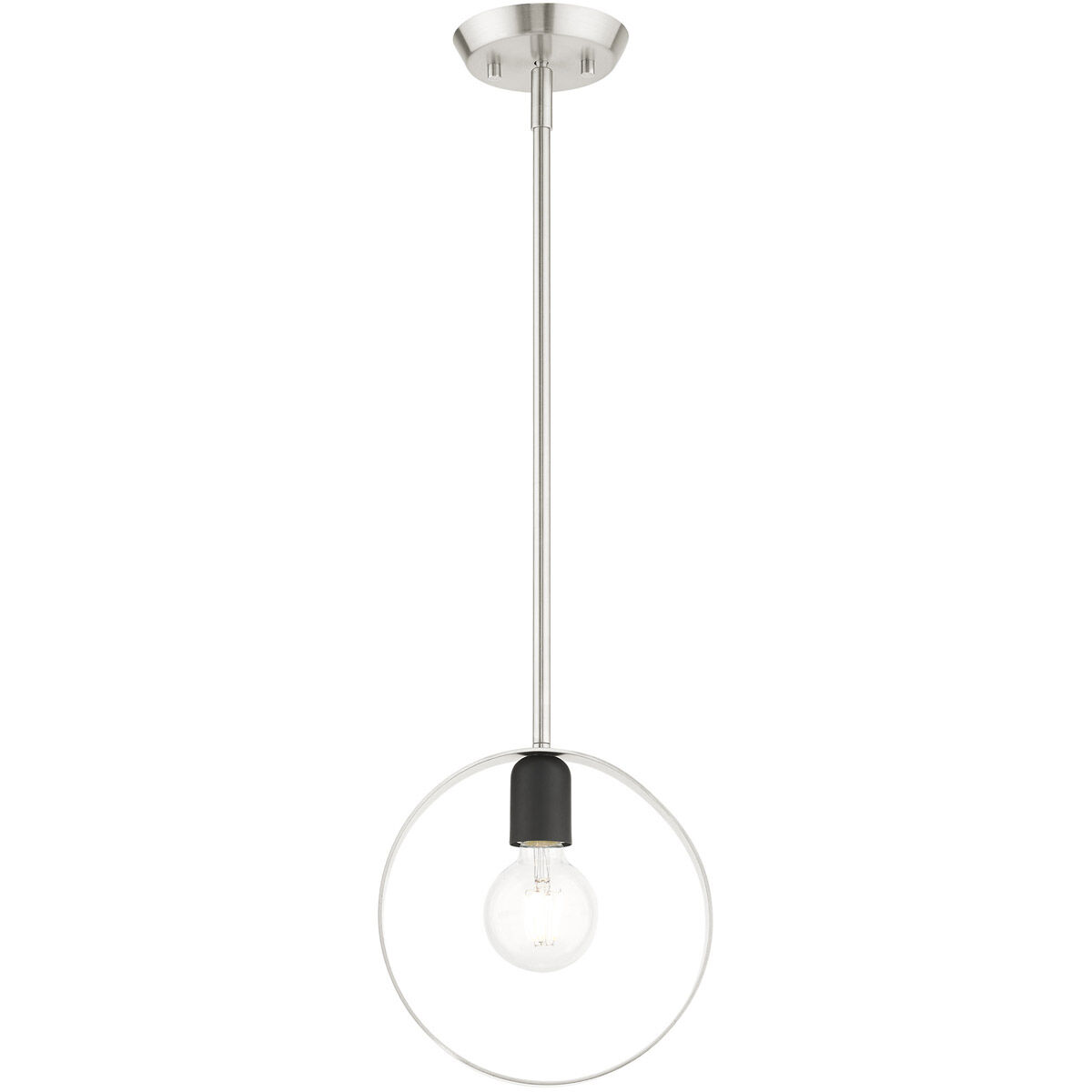 Modesto 1 Light 5 inch Brushed Nickel Pendant Ceiling Light