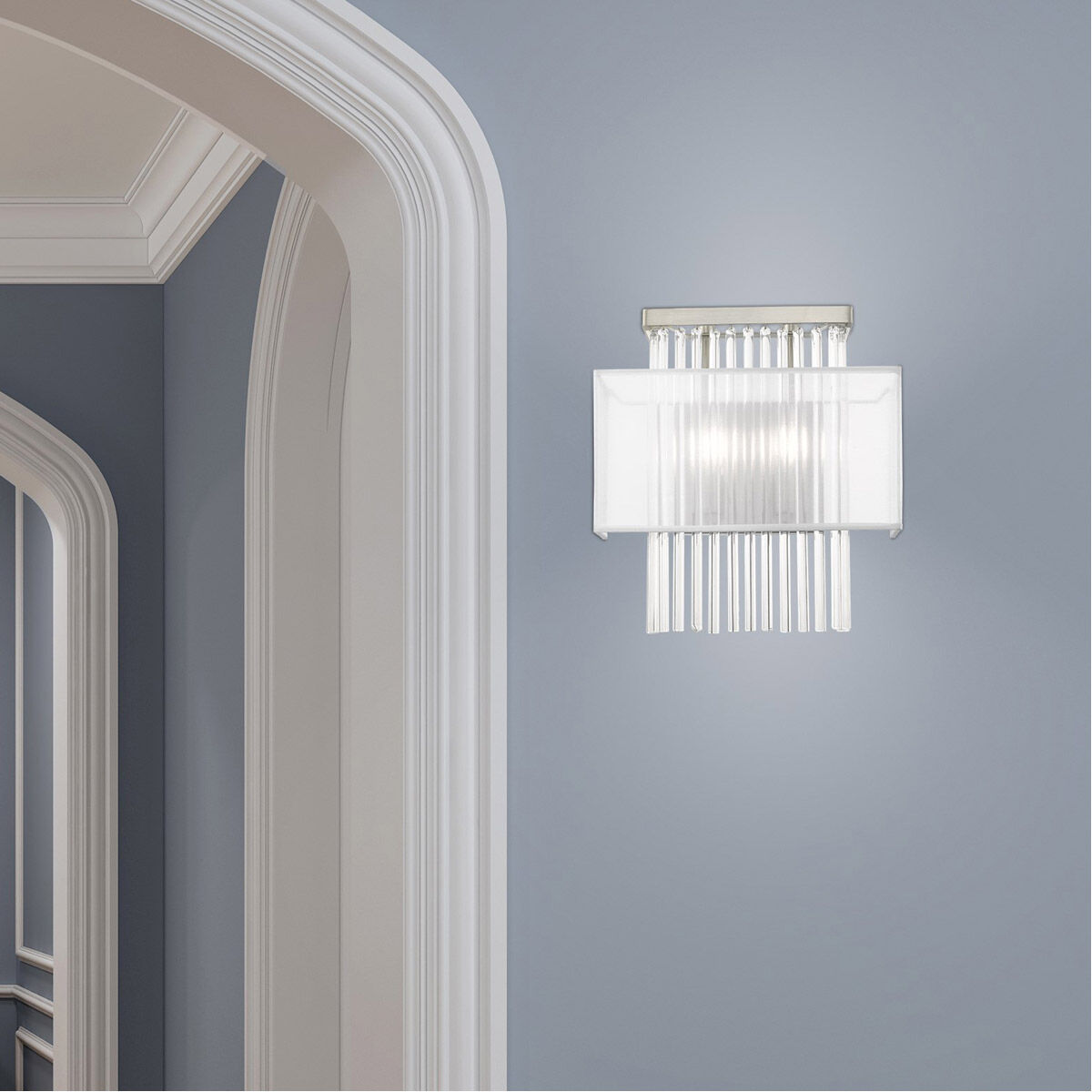 Alexis 2 Light 13 inch Brushed Nickel ADA ADA Wall Sconce Wall Light