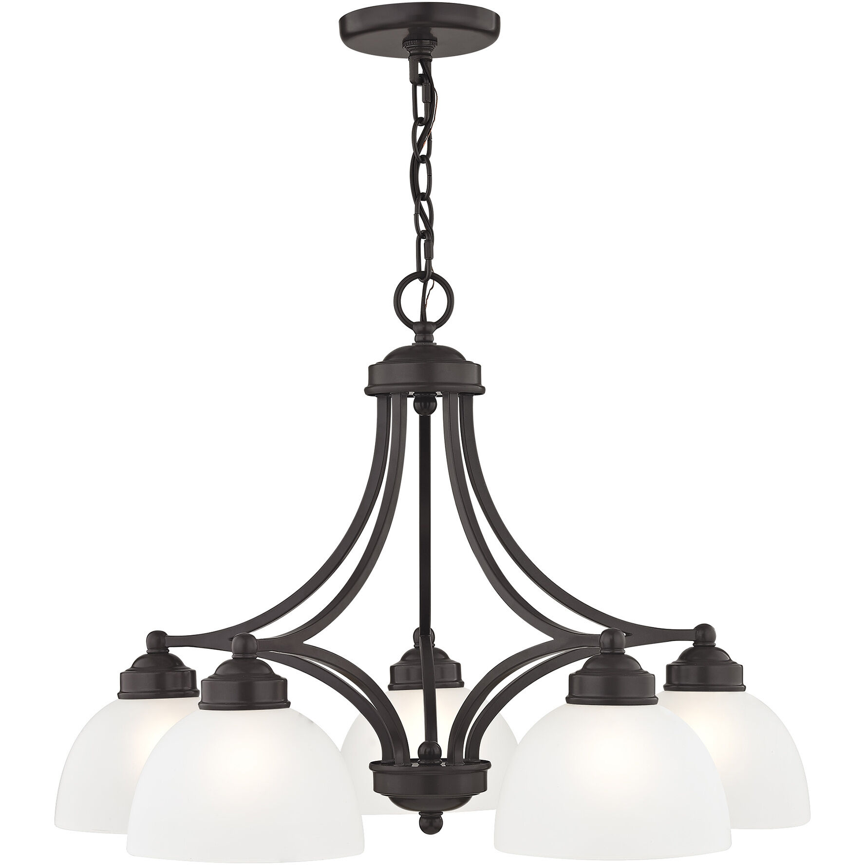 Somerset 5 Light 25 inch English Bronze Dinette Chandelier Ceiling Light