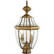 Monterey 2 Light 22 inch Antique Brass Outdoor Post Top Lantern 