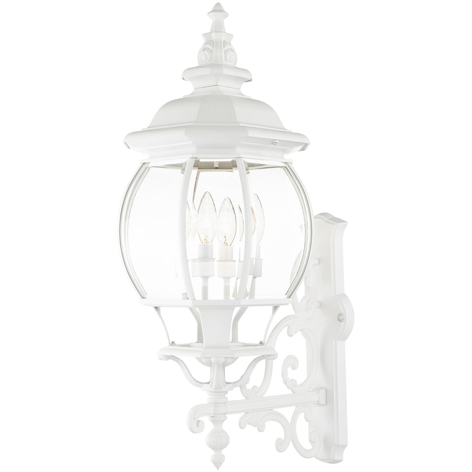 Frontenac 4 Light 29 inch Textured White Outdoor  Wall Lantern