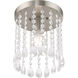 Elizabeth 1 Light 8 inch Brushed Nickel Flush Mount Ceiling Light