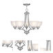 Somerset 5 Light 25 inch Brushed Nickel Chandelier Ceiling Light