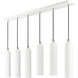 Ardmore 6 Light 44 inch Shiny White Finish Linear Pendant Ceiling Light