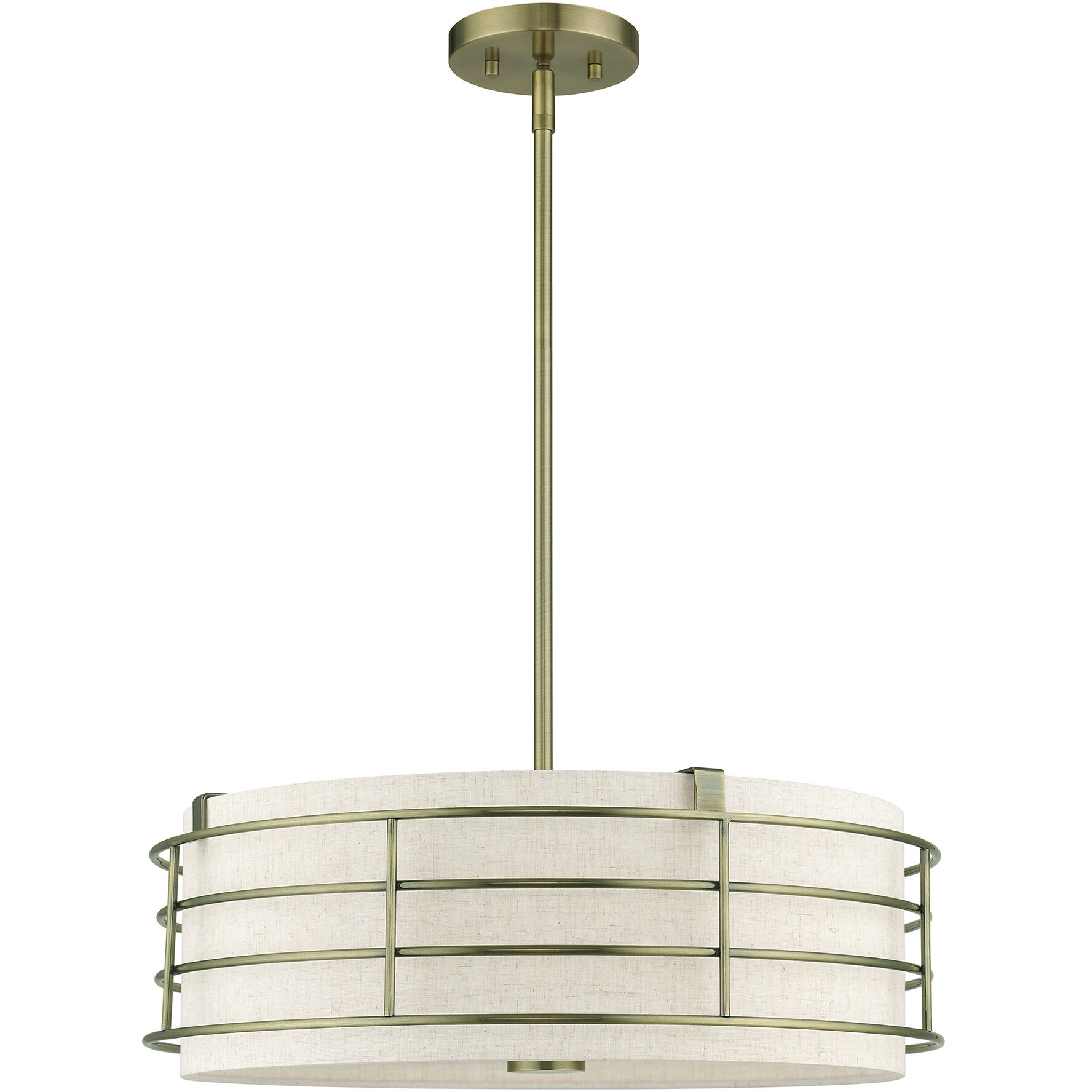 Blanchard 4 Light 20 inch Antique Brass Pendant Chandelier Ceiling Light