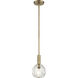Whitfield 1 Light 6.5 inch Natural Brass Pendant Ceiling Light
