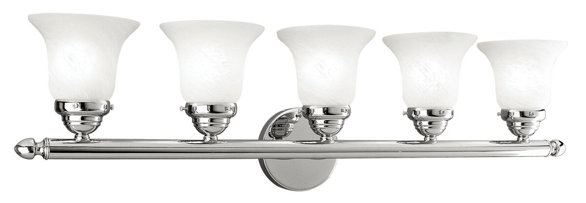 Neptune 5 Light 32 inch Polished Chrome Bath Vanity Wall Light