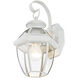 Monterey 1 Light 12.5 inch White Outdoor Wall Lantern