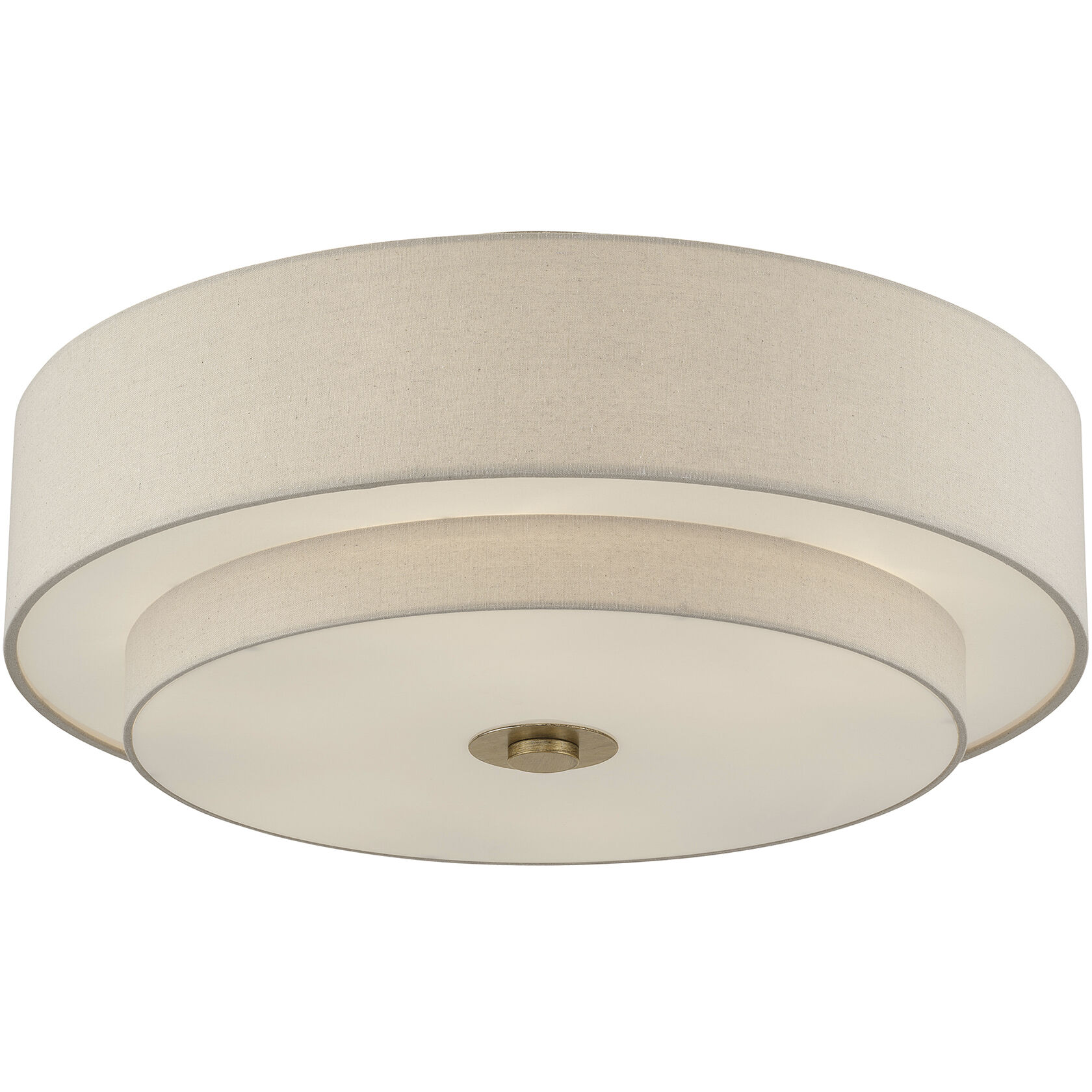 Bellingham 6 Light 30 inch Antique Gold Leaf Semi Flush Mount Ceiling Light, Extra Large