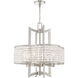 Grammercy 4 Light 22 inch Brushed Nickel Chandelier Ceiling Light