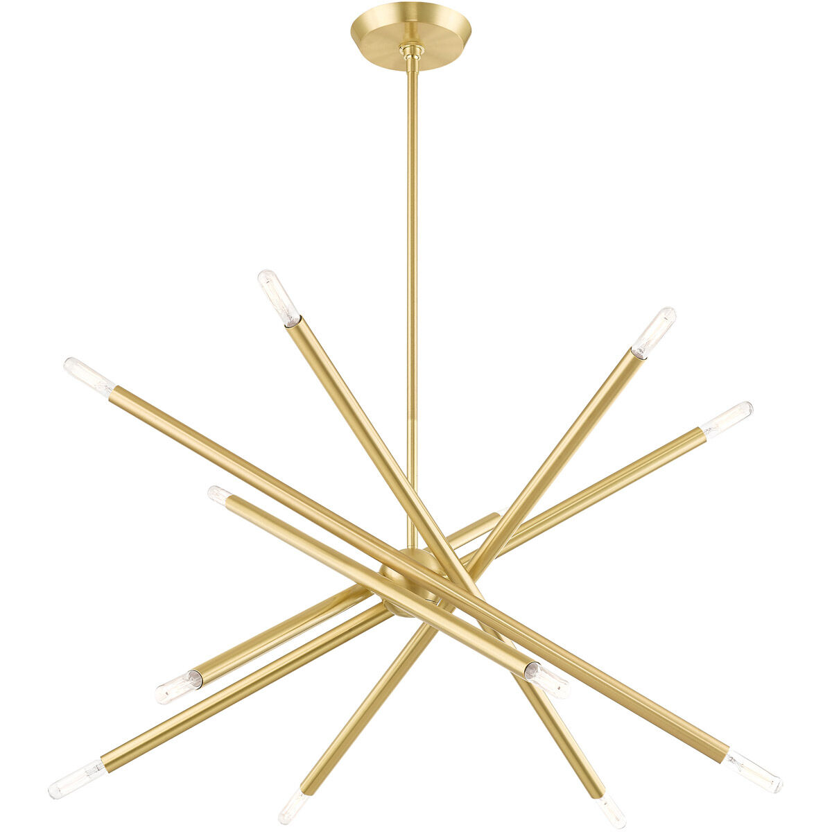 Soho 12 Light 28 inch Satin Brass Chandelier Ceiling Light