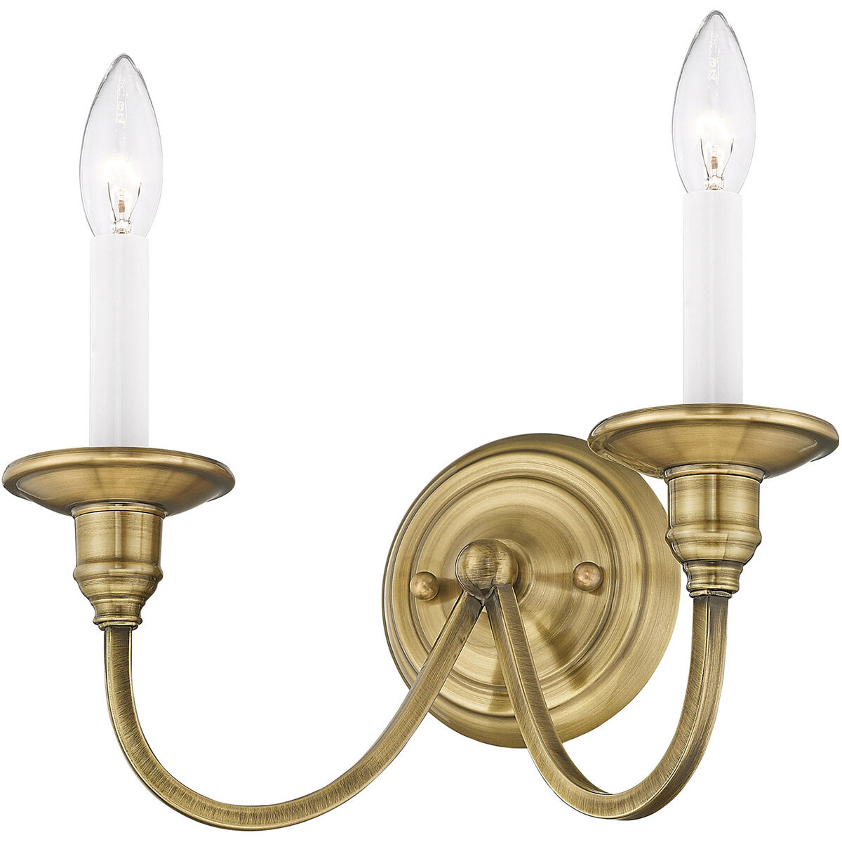Cranford 2 Light 13 inch Antique Brass Wall Sconce Wall Light