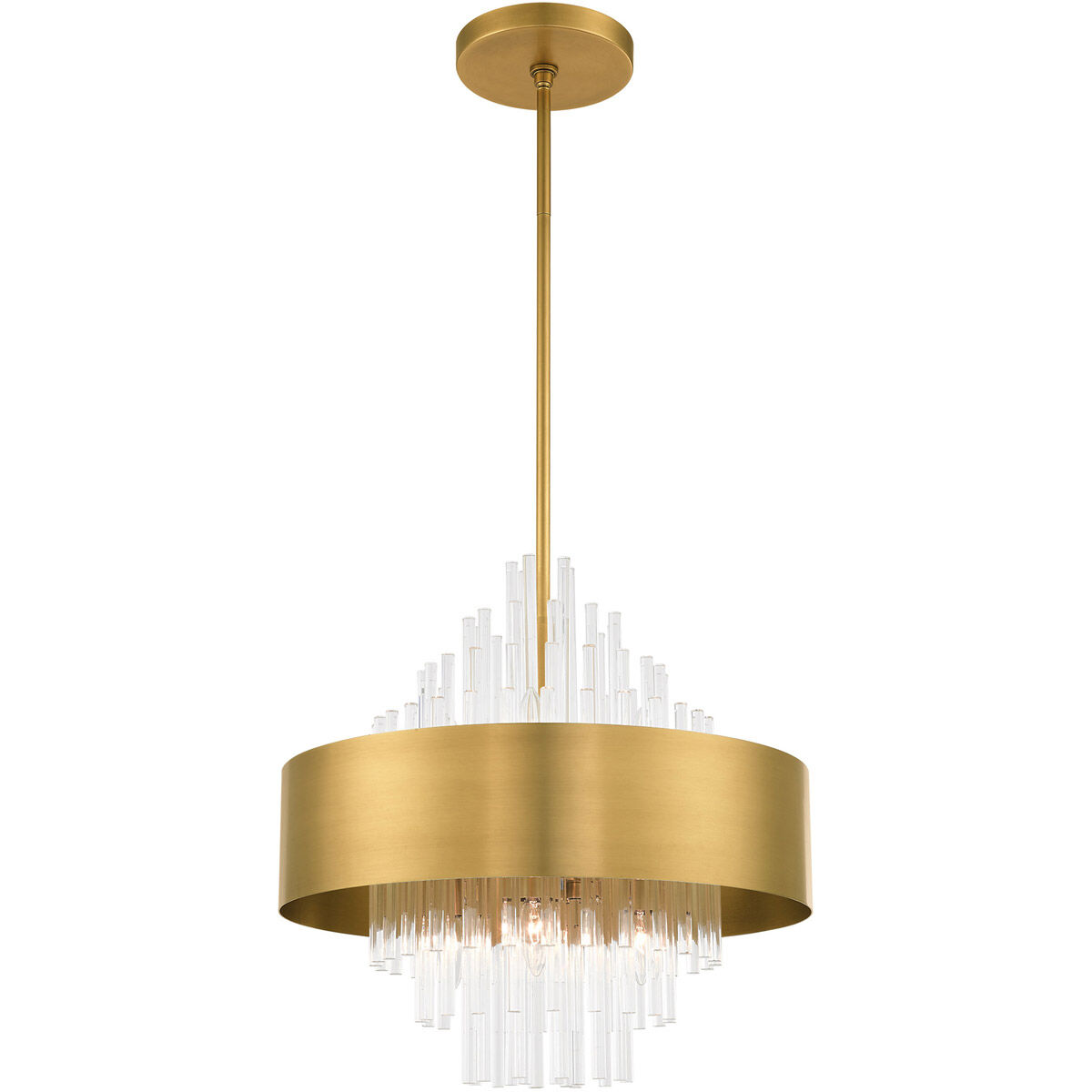 Orenburg 8 Light 21 inch Natural Brass Pendant Chandelier Ceiling Light