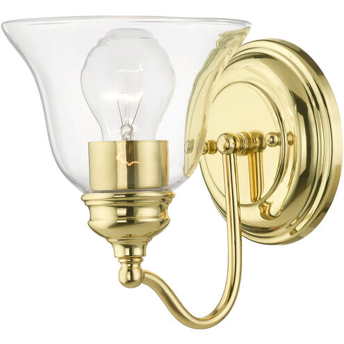 Moreland 1 Light 6 inch Polished Brass Vanity Sconce Wall Light