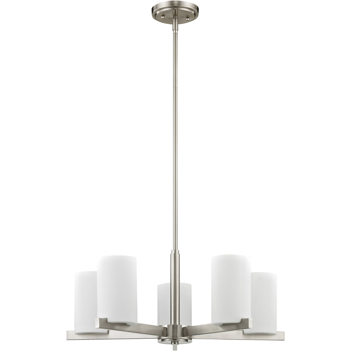 Astoria 5 Light 25 inch Brushed Nickel Chandelier Ceiling Light