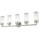 Hillcrest 5 Light 36 inch Brushed Nickel Bath Vanity Wall Light