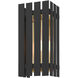 Greenwich 1 Light 10 inch Black with Satin Brass Accents Outdoor Wall Lantern