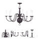 Williamsburgh 8 Light 32 inch Bronze Chandelier Ceiling Light