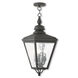 Cambridge 3 Light 11 inch Black Outdoor Pendant Lantern