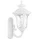 Oxford 1 Light 16 inch Textured White Outdoor Wall Lantern