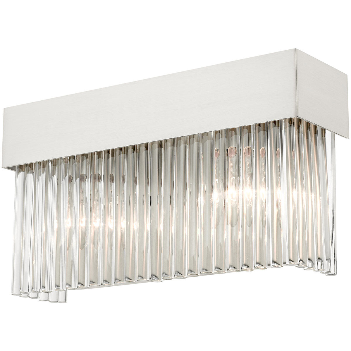 Norwich 2 Light 14 inch Brushed Nickel ADA Sconce Wall Light