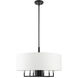Meridian 7 Light 24 inch Black Pendant Chandelier Ceiling Light 