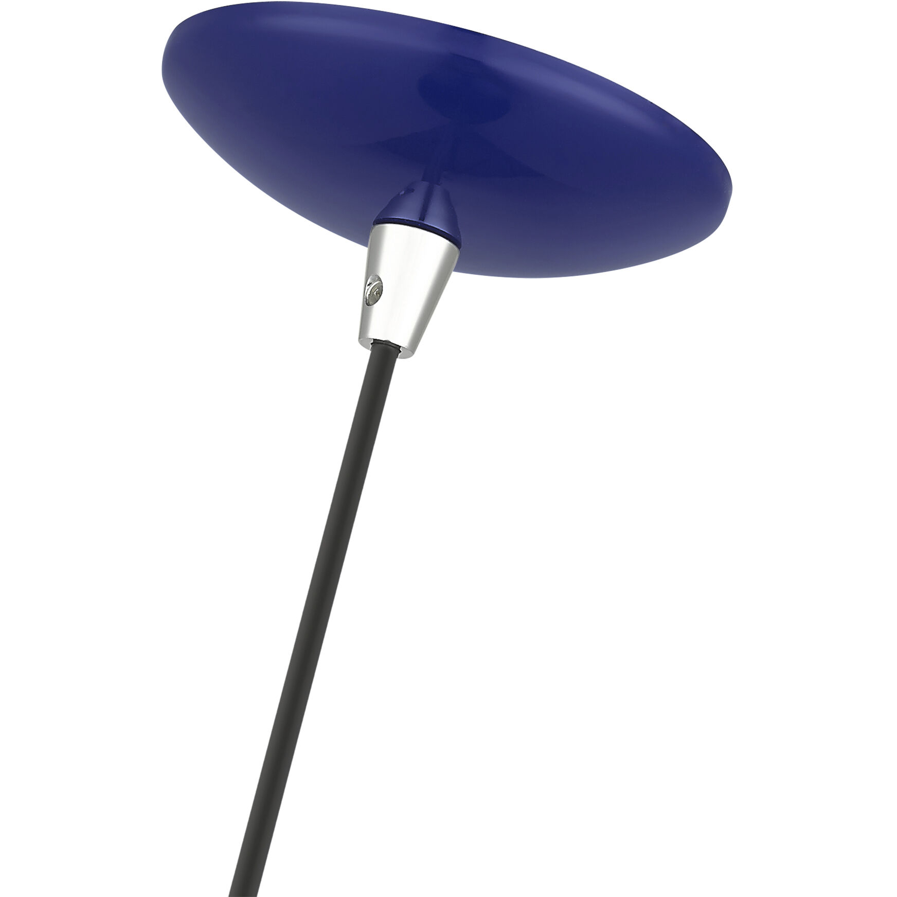Piedmont 1 Light 10 inch Shiny Cobalt Blue with Polished Chrome Accents Pendant Ceiling Light