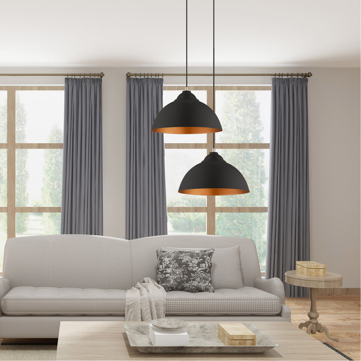 Allison 1 Light 16 inch Black Mini Pendant Ceiling Light