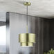 Zolana 1 Light 12 inch Antique Brass Pendant Ceiling Light
