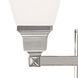 Mission 2 Light 15 inch Polished Nickel Vanity Sconce Wall Light