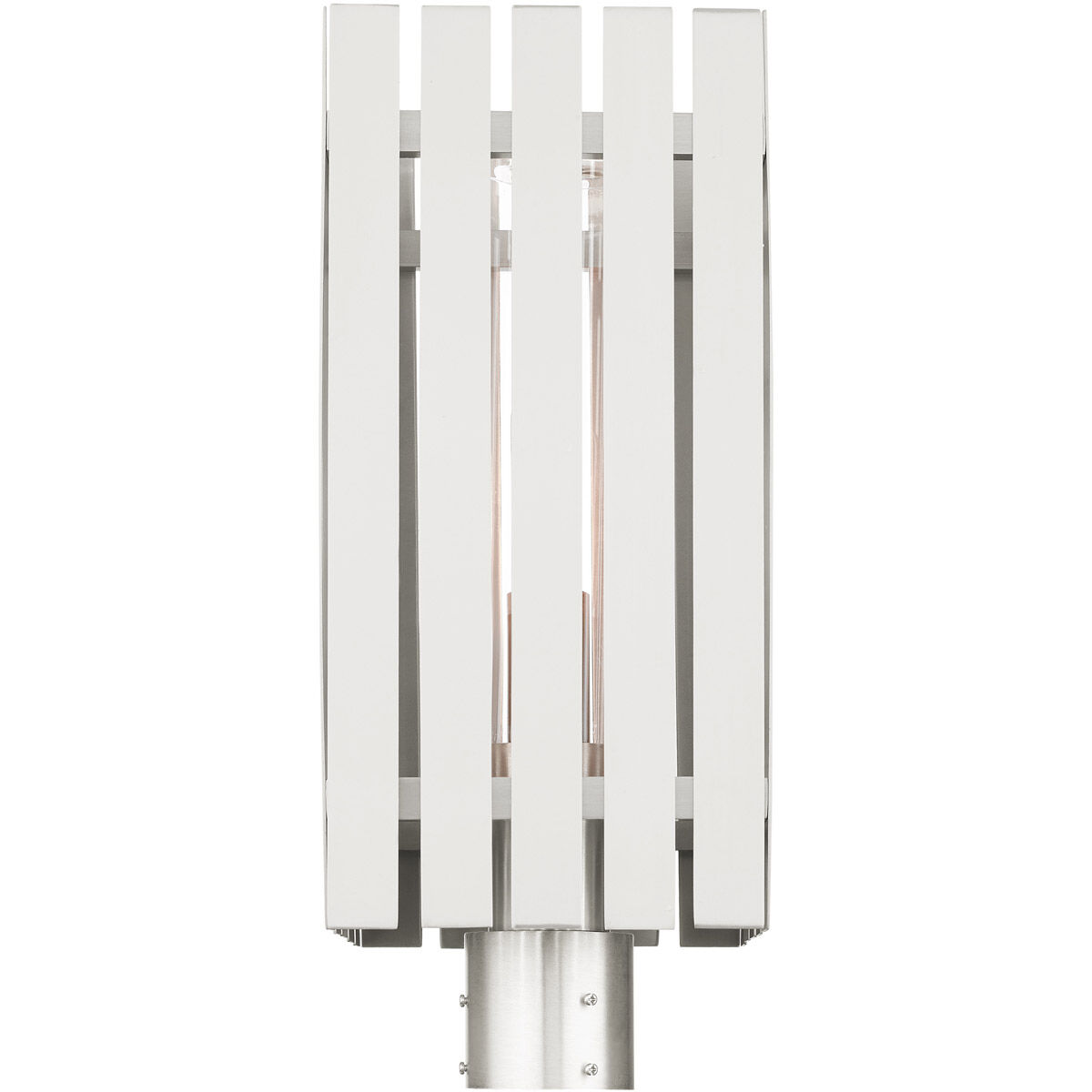 Greenwich 1 Light 20 inch Brushed Nickel Outdoor Post Top Lantern