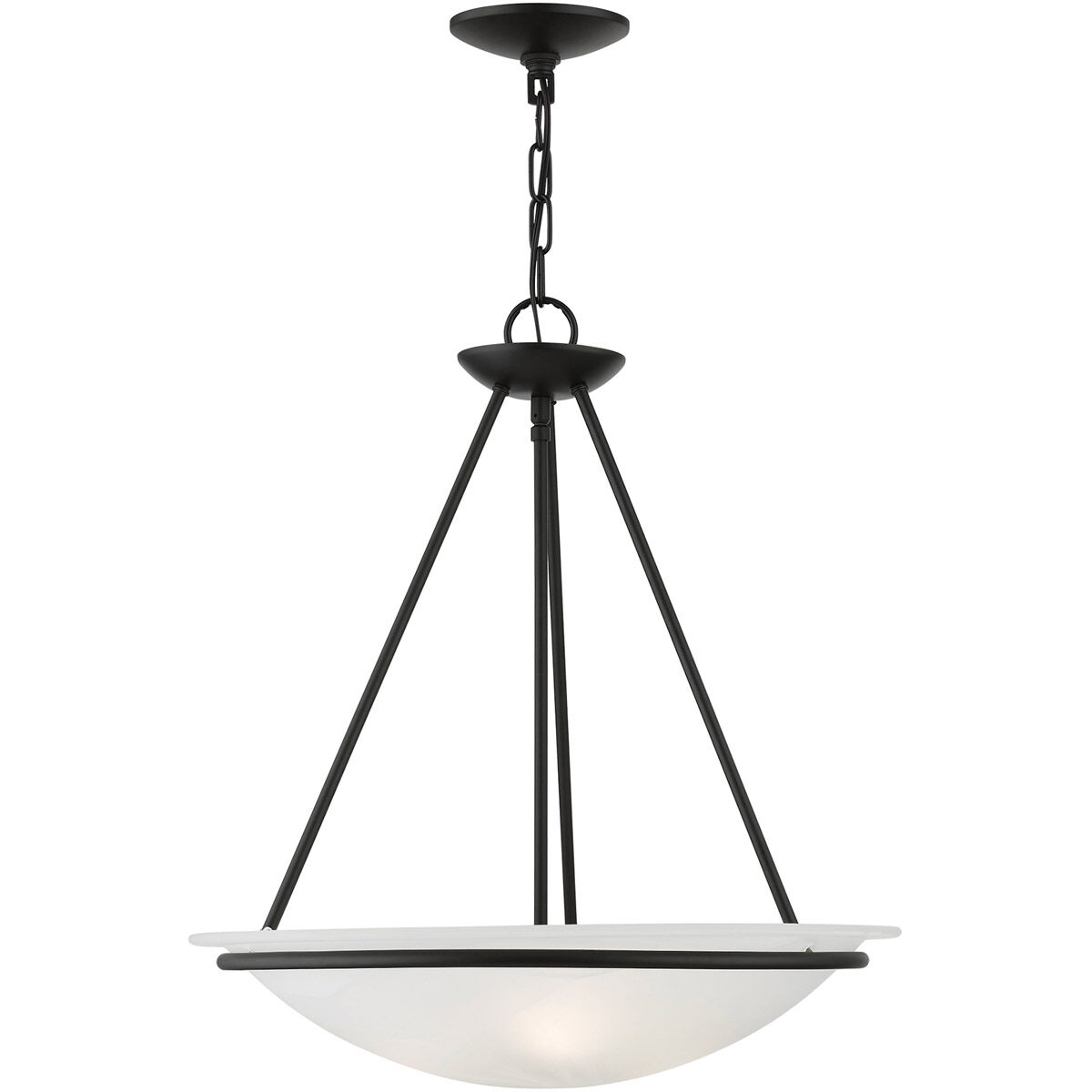 Newburgh 3 Light 20 inch Black Pendant Chandelier Ceiling Light