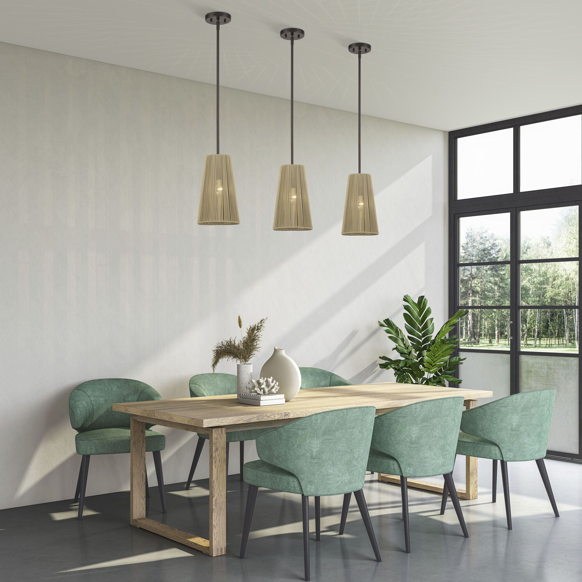 Florell 1 Light 8 inch English Bronze Pendant Ceiling Light