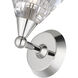 Brussels 1 Light 7 inch Polished Nickel Crystal Single Sconce Wall Light