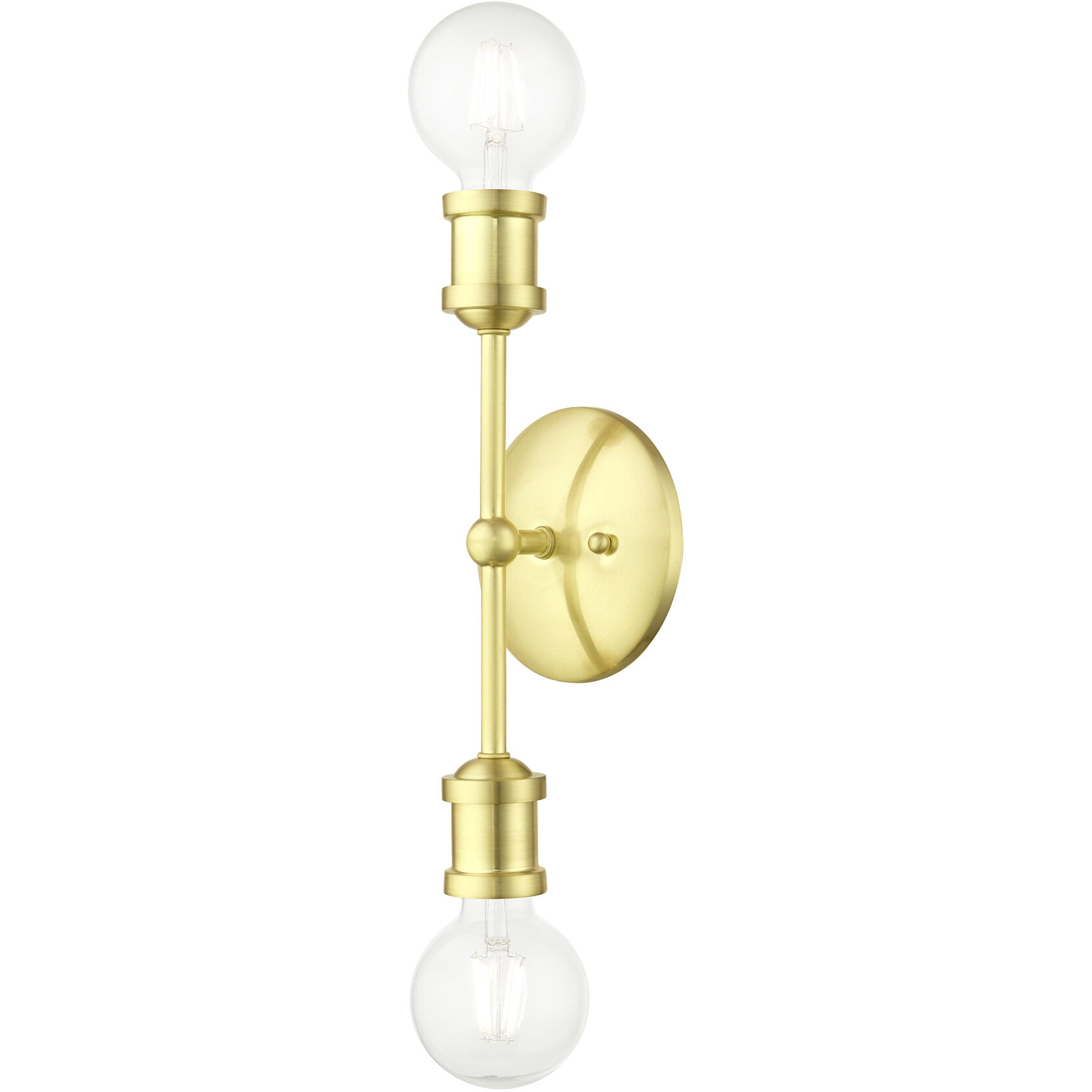 Lansdale 2 Light 5 inch Satin Brass Vanity Sconce Wall Light