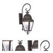 Amwell 2 Light 24.75 inch Bronze Outdoor Wall Lantern