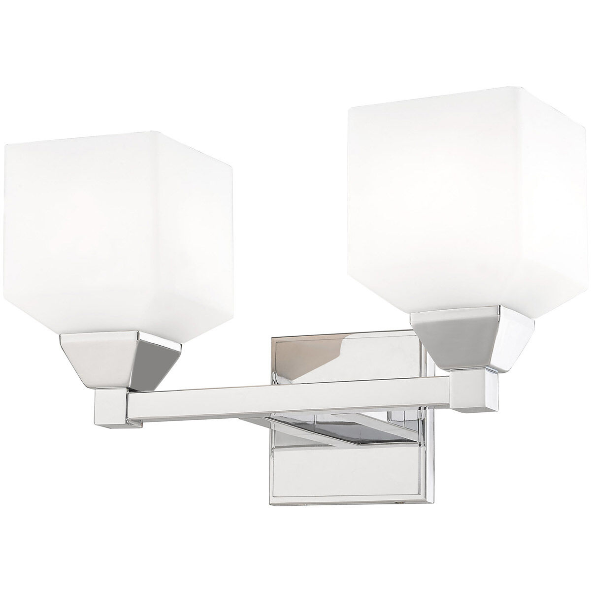 Aragon 2 Light 15 inch Polished Chrome Bath Vanity Wall Light