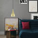 Amador 1 Light 6.25 inch Soft Gold with Polished Brass Accents Mini Pendant Ceiling Light