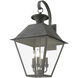 Wentworth 4 Light 28 inch Charcoal Outdoor Extra Wall Lantern, Extra Large