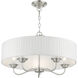 Edinburgh 5 Light 23 inch Brushed Nickel Pendant Chandelier Ceiling Light