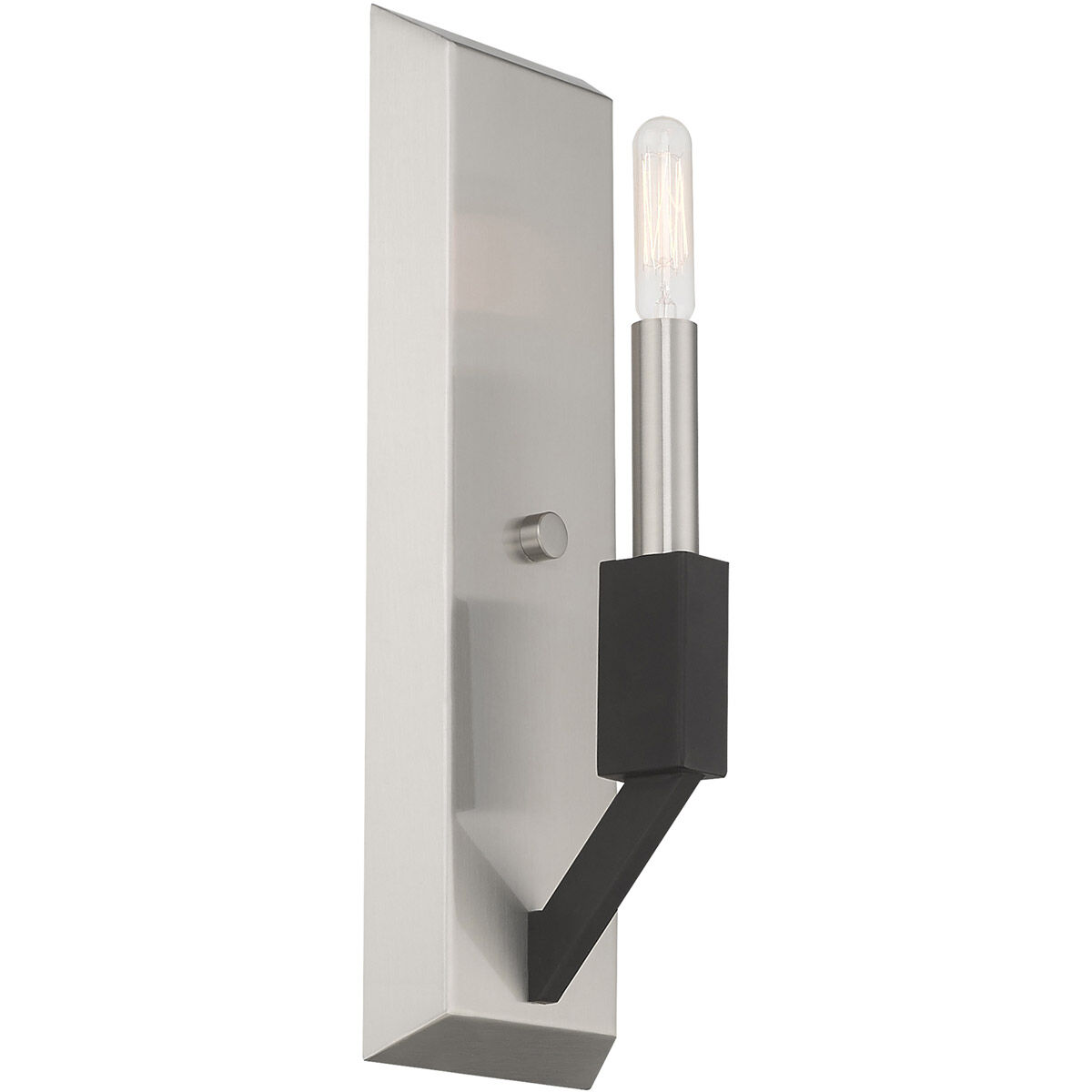 Beckett 1 Light 5 inch Brushed Nickel & Black ADA ADA Wall Sconce Wall Light