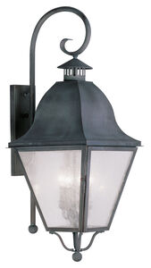 Amwell 4 Light 36 inch Charcoal Outdoor Wall Lantern