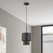 Zolana 1 Light 8.5 inch Bronze Mini Pendant Ceiling Light