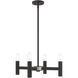 Copenhagen 4 Light 20 inch Black Mini Chandelier Ceiling Light