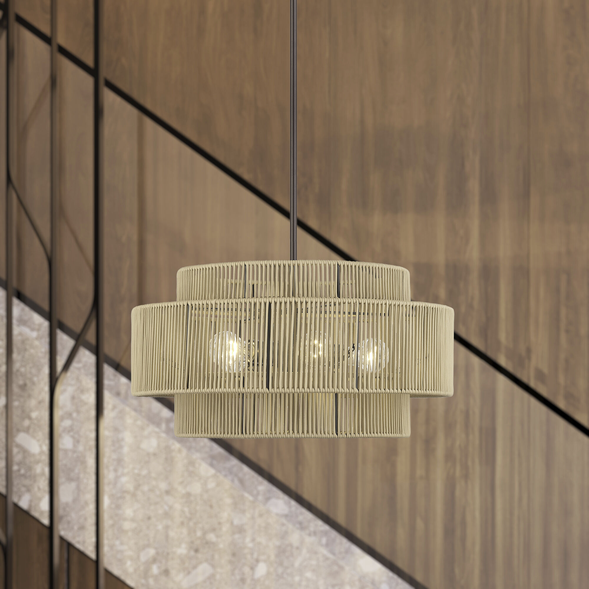 Acordia 5 Light 22 inch English Bronze Pendant Chandelier Ceiling Light