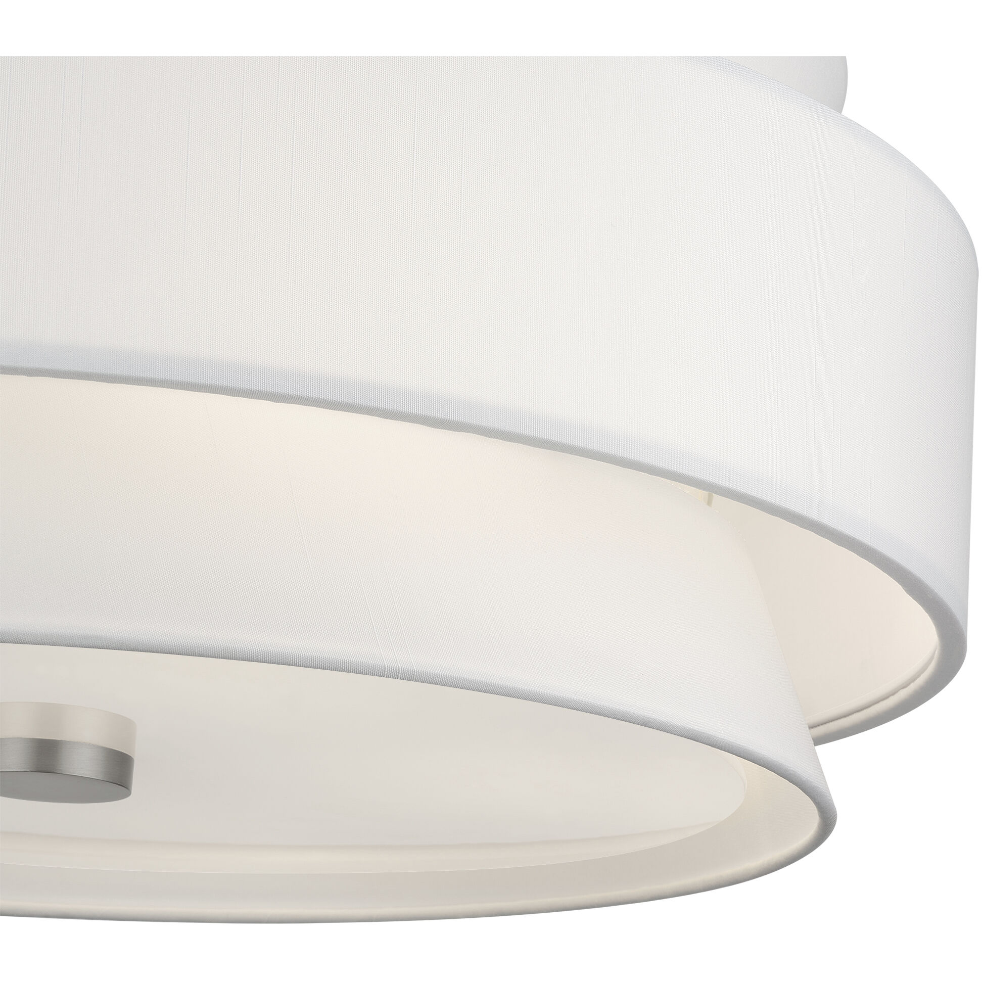Fontana 5 Light 21 inch Brushed Nickel Semi-Flush Ceiling Light
